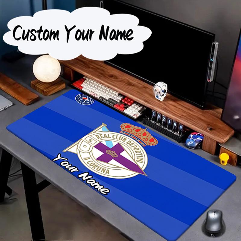 Custom Name Mouse pad Deportivo A Coruna Crest Mouse pad, Gaming Mouse Pad, keyboard pad, Desk Decor for computer notebook Fan Birthday Gift