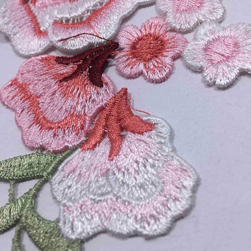 3D Цветочная нашивка Вышитый мотив Воротниковая аппликация Пришивная нашивка Инструмент для починки одежды DIY Ручная работа Уникальные инструменты для одежды
