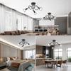 Ceiling Light 3Heads Black Color Modern Lights for Home for  Bedroom Living Room Decorative Lighting LED Chandelier Lamp