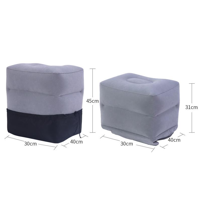 Надувная подушка для путешествий, подушка для ног, подушка для ног автомобиля, автобуса, самолета, регулируемая высота, подушка для сна и отдыха для взрослых и детей