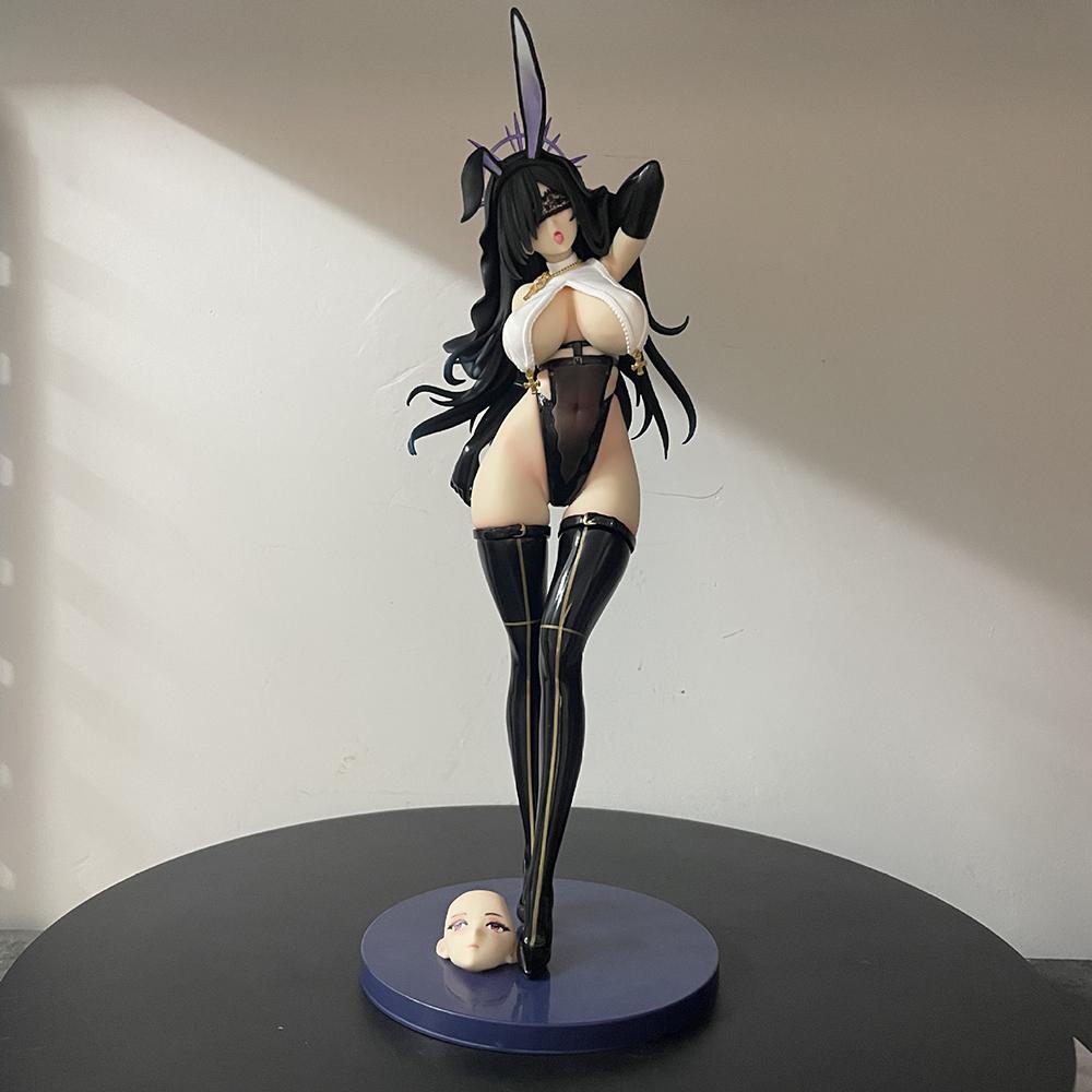 32cm BearPanda Bunny Girl Rabbit Hutch Series Black Nun PVC Action Figure Anime Figure Model Toys Collection Doll Gift