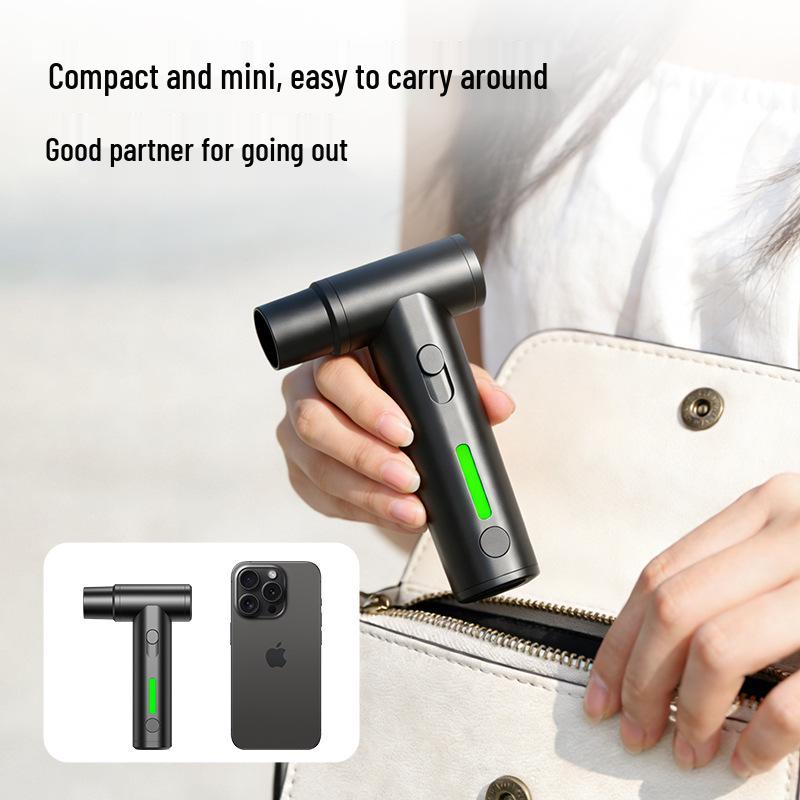 High-Speed Handheld Mini Fan: 29-Speed Brushless Motor, Portable Aluminum Alloy Turbine