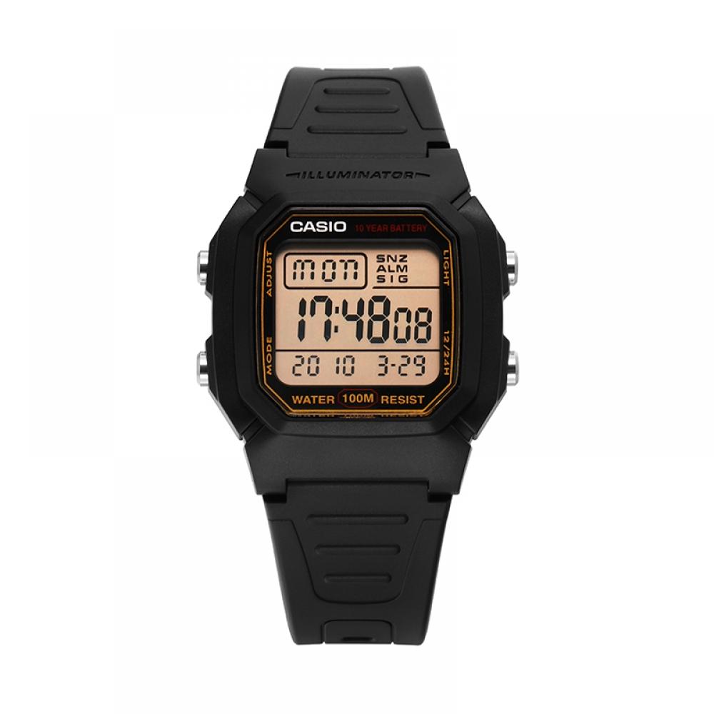Casio W 800hg 9avdf W 800hg 9a Цифровые квадратные спортивные часы Soldier для мужчин с полиуретановым ремешком