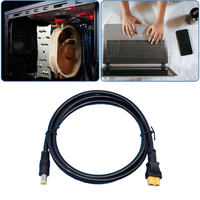 DC7909 Male To XT60 Female Adapter Cable 16AWG for Solar Panel Charging and Outdoor Power Solution 150cm