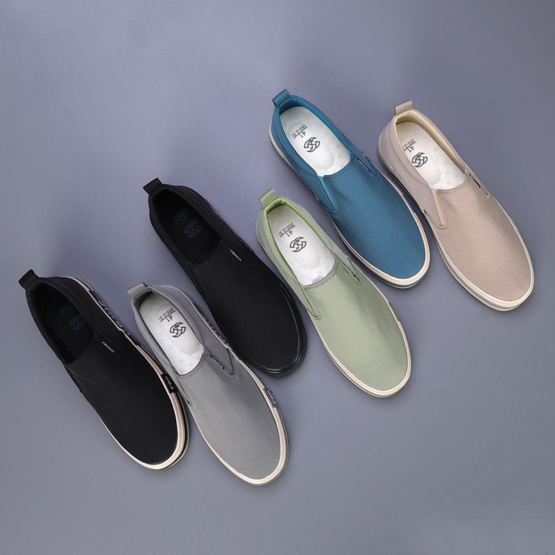 Легкие мужские парусиновые туфли, удобные низкие вулканизированные туфли, мужские эспадрильи, нескользящие повседневные туфли, мужские туфли на плоской подошве 2024 г.