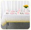 Disposable tablecloth FOR a white foil table With gold confetti, large 137x274 cm