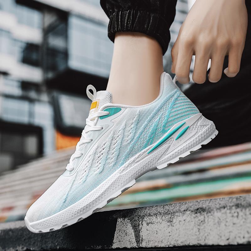 New Casual Training Sneaker Men's Fashion Trend Running Lace Up Lightweight Breathable Mesh Vulcanized Shoes Tenis Masculino