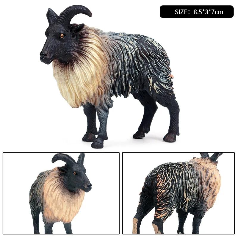 Oenux Классическая Симуляция Фермерских Животных Овца Коза Аргали Антилопа Модель Фигурка Действия Домашняя Птица Фигурки Милая Игрушка Для Ребенка Подарок