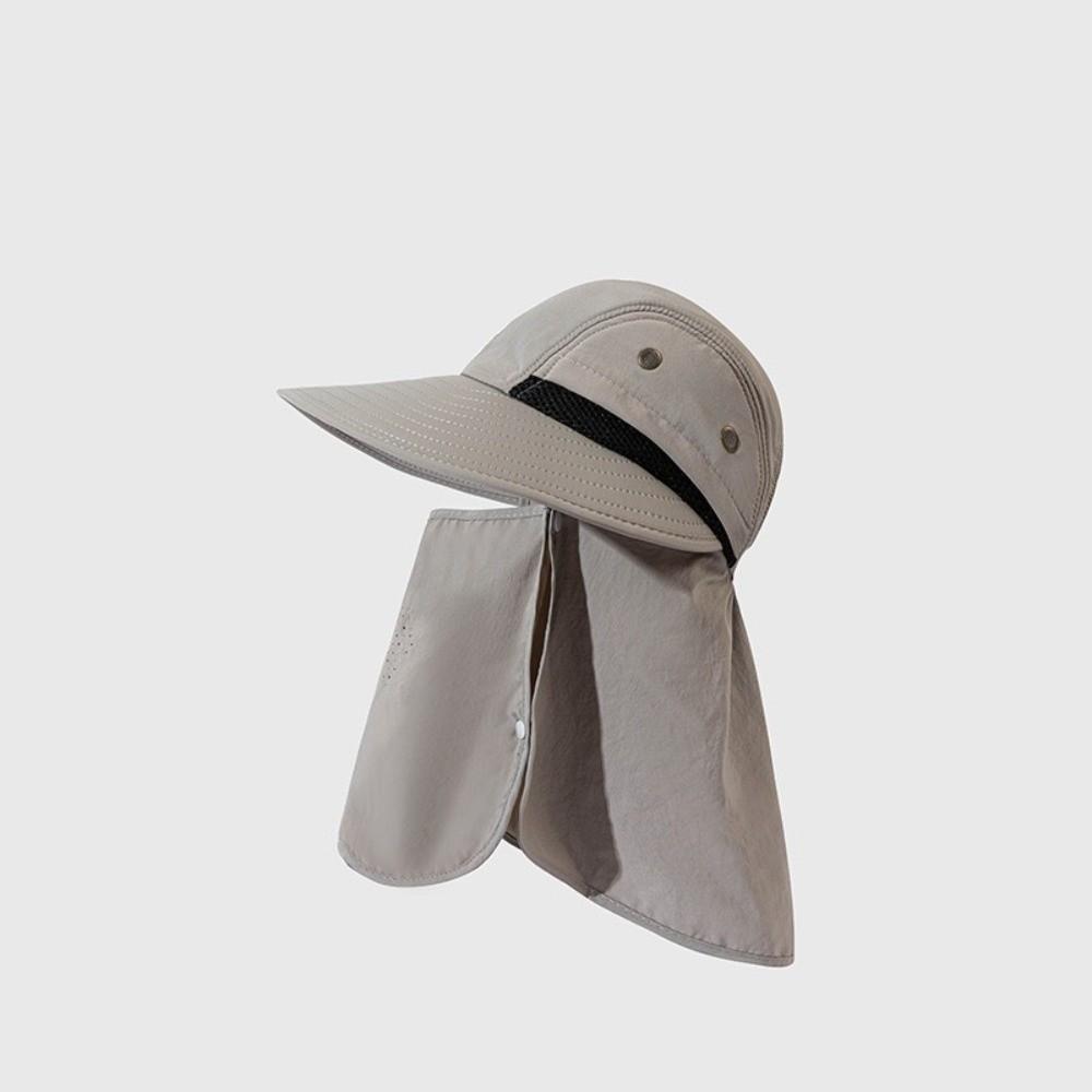 Breathable Fishing Hat Waterproof Full Face Coverage Hat Professional Neck Flap Sun Hat  Summer