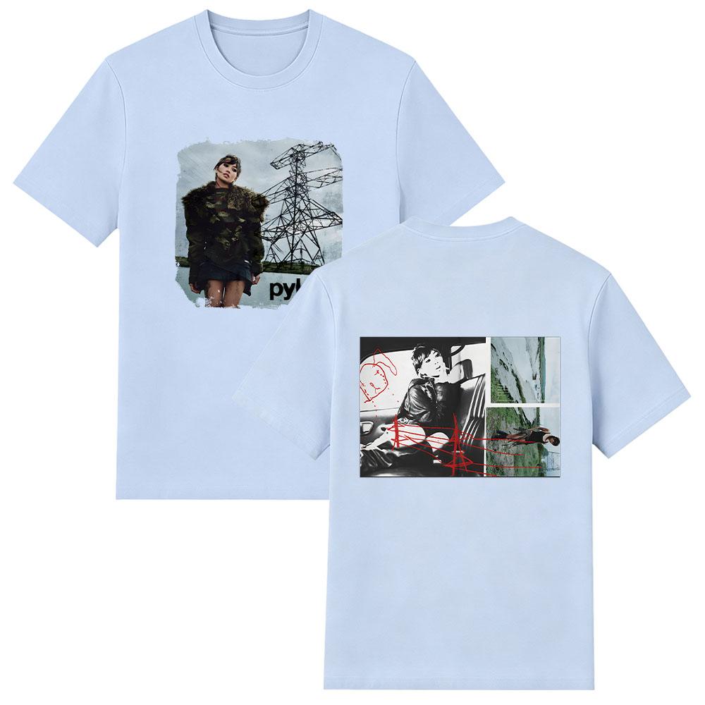 Summer High Quality Cotton Tee Beabadoobee Pylon The Album Cover Cartoon Print T Shirts Unisex Comfort O-neck Short Sleeve Tops