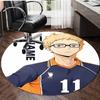 Personalized Haikyuu Round Chair Office Rug - Perfect for Mat, Office Chair & More - Ideal Gift for Birthdays and Holidays