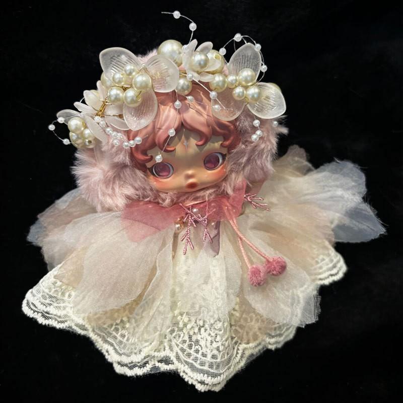 15cm BJD Doll Outfit Pink Floral Tulle Skirt Set SP Sleepless Theater Series