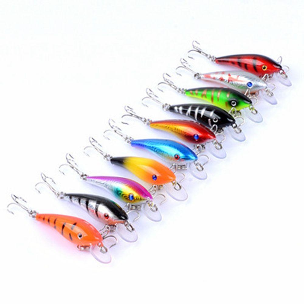3D Eyes Crankbaits Wobbler Tackle Fish Hooks Minnow Lures Winter Fishing Minnow Baits