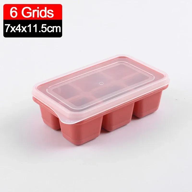 4/6/8 решеток большой лоток для льда форма мягкая силиконовая форма для льда многоразовая квадратная форма DIY формы для кубиков льда кухонные принадлежности