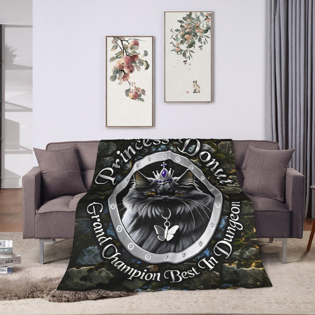 Princess Donut Dungeon Crawler Poster Blankets Quality Warm Comfy Bedding Throws Winter Travel Car Bedroom Casual Bedspread
