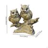 Величественная статуэтка совы для домашнего декора - элегантная скульптура животного для офиса или гостиной