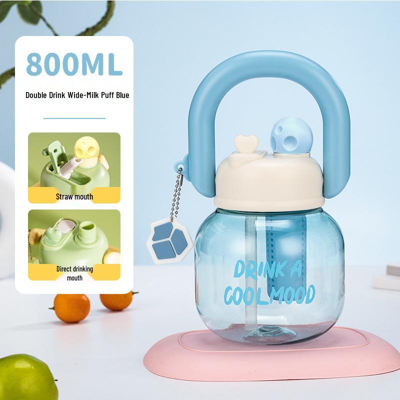 Summer Celebrity Large Capacity Insulated Tumbler - Cartoon Ice Buster Straw Cup for Kids