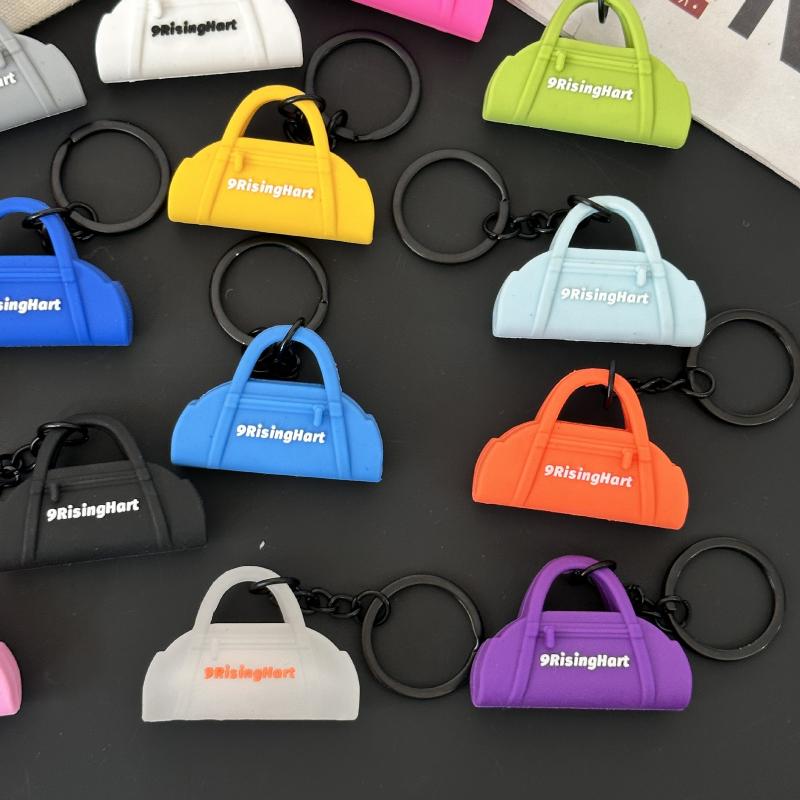 New Soft Pilates Keychain Yoga Core Bed Keychain Silicone Gym Key Chain Motivational Girl Gym Accessories Fitness Gifts