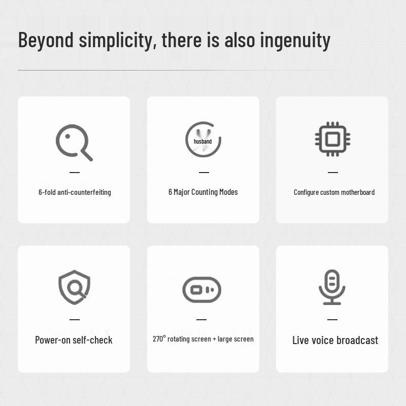 Счетчик банкнот Deli 33316S с детектором подделок класса B и национальной гарантией