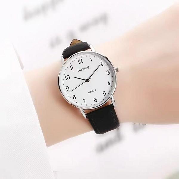 Часы Jinuchoi для пары, классические кожаные часы для студенческой пары 1+1