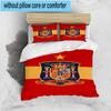 3pcs Spanish National Emblem Printed Bedding Set Duvet Cover Closure Includes 1 Duvet Cover & 2 Pillowcases Bedding Sets Home Decor Gifts
