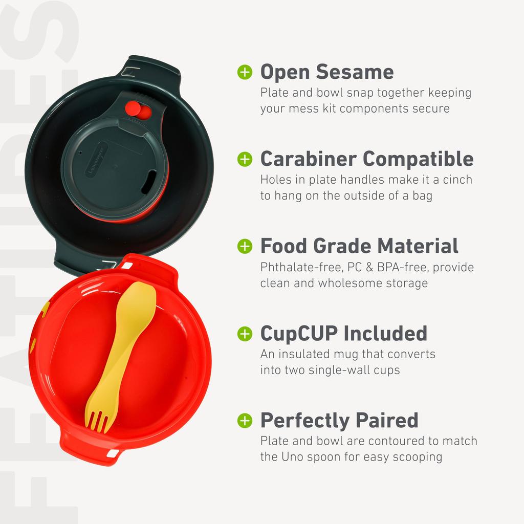 Humangear GoKit 7 Tools Легкий походный набор с переносными изолированными походными принадлежностями и зубочистками Идеально подходит для кемпинга на ходу Делюкс Чашка,