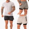 Men's Gym Sports Training Shorts With Breathable Mesh And Zippered Pockets
