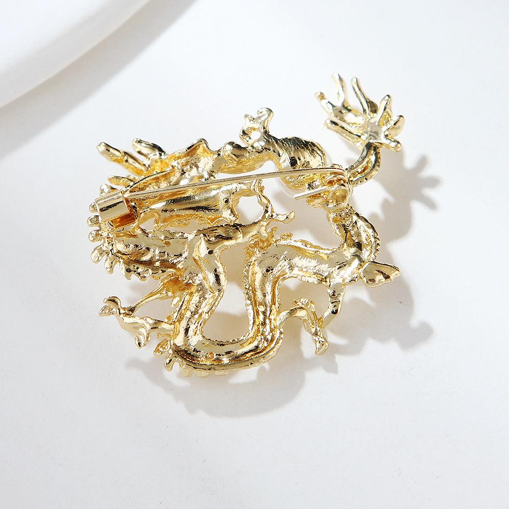 Куртки, костюмы, аксессуары, значки среднего и высокого класса, креативный зодиакальный дракон, брошь-дракон унисекс