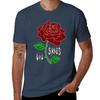 Lil Skies Dark Rose Coloured Black Tshirt Retro Graphic Print Tshirt