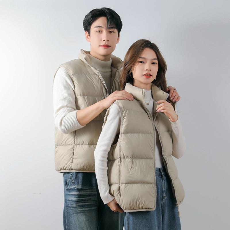 Yu Xin National Standard 90 флисовый новый мужской и женский пуховик жилет наружный теплый осенне-зимний пуховик