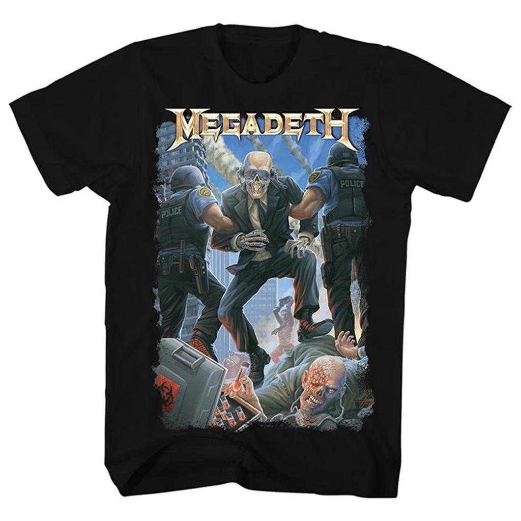 Megadeth Band 2026New Unisexs 100Cotton shirt Y2k album Graphic Tshirts hiphop style fashion hawaiian luxury Women popular Tshirt