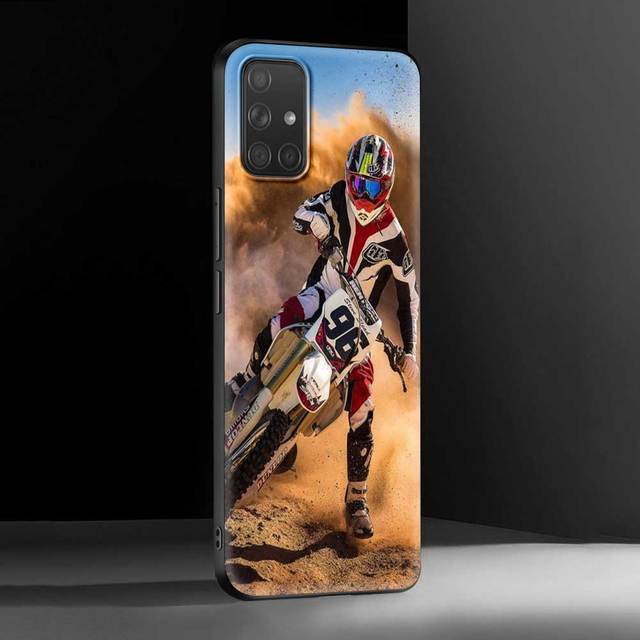 Cover For Samsung A72 A91 A52 A51 A71 A42 5g A12 A02s A01 A32 A01 A11 A21 A21s A31 A41 Case Shell Moto Cross Motorcycle Sports