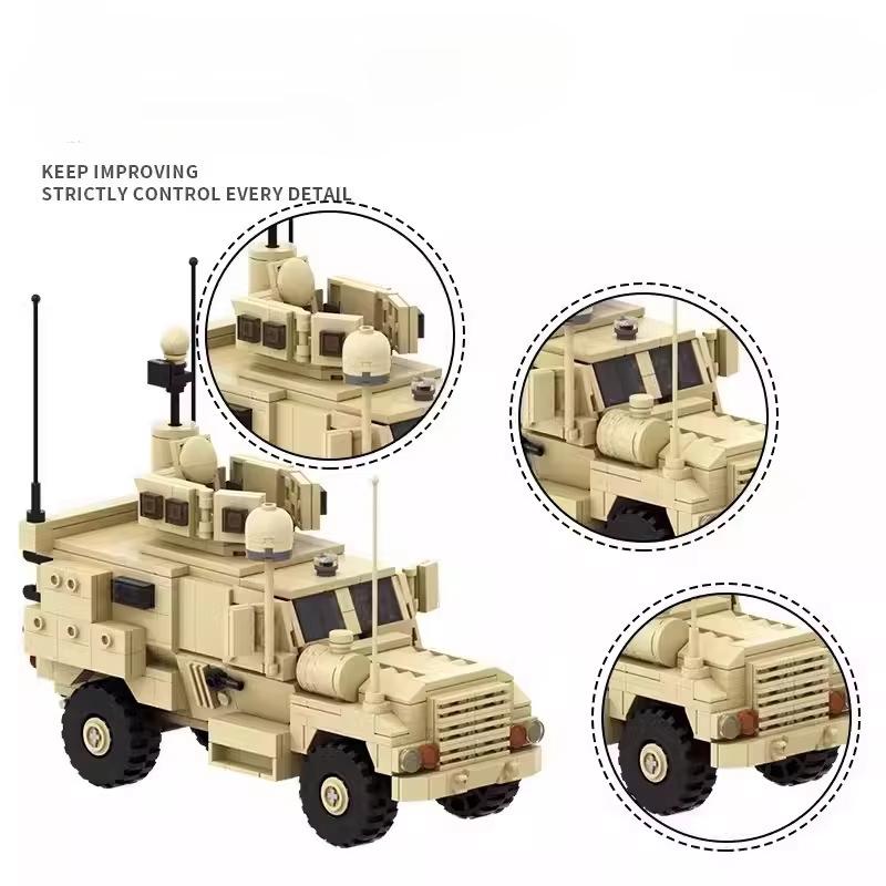 Военная техника времен Второй мировой войны Средний танк Боевая машина Колесница Миноустойчивая Защищенная от засад Конструктор Игрушки Подарок на день рождения