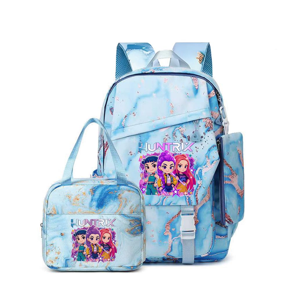 Kpop Witch Hunter Girl Group Primary School Students Print Children'S Backpack Schoolbag Three-Piece Schoolbag