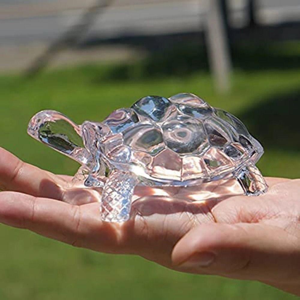 Chinese Feng Shui Home Decoration Tortoise Statue Craft Gift Desktop Ornament Crystal Turtle AVE