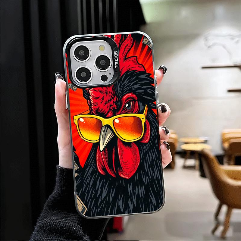 Chicken Hen Rooster Shockproof Phone Case for iPhone 17 Air 16 16E 15 Pro Max 14 Plus 13 Mini 12 Back Cover Anti Fall Fundas