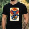T-Shirt Herren Elefant im Anime Style Motiv Baumwolle Größe XS bis 5XL