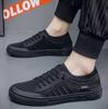 Мужские дышащие кроссовки, летние повседневные мокасины, легкие, с круглым носком, однотонные, нескользящие, балетки