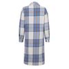 Fashion Women's  Casual Loose Grinding Wool Plush Plaid Long-sleeved Jacket Overcoat