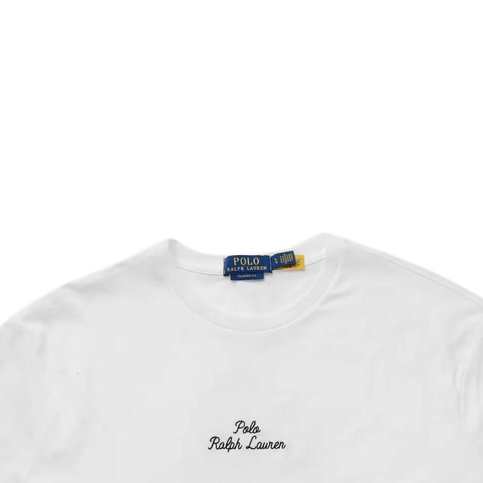Мужская футболка Polo Ralph Lauren с однотонным принтом логотипа, с коротким рукавом, топ 710936585002