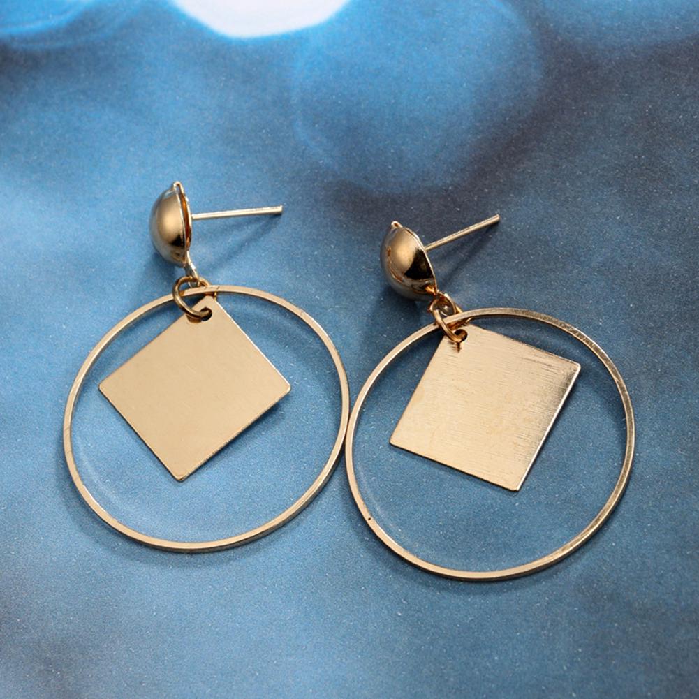 Серьги Bluelans, гвоздики, кольцо для девочки, серьги-подвески, женские квадратные украшения для банкета