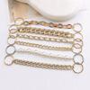Цепочки для украшения обуви, блестящая металлическая цепочка для подростков, мужчин, женщин, взрослых, аксессуары для обуви