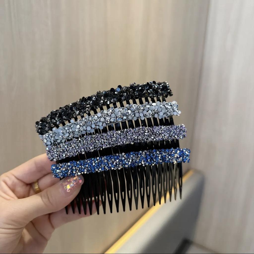 Новая расческа Яркий цвет Лоб Сломанный зажим для волос Сетка Красный Новый зажим для волос Повязка для волос Затылок Голова Волосы Гребень Аксессуары для волос