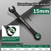 Dual-purpose Combination Wrench Open-end Manual Spanners Ratchet Spanner  Bicycle Motorcycle