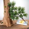 Artificial Pine Bonsai with Juniper Branches and Dried Flowers