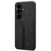 DENIOR For Samsung Galaxy S26/S26 Pro Case Elastic Card Holder PU Leather + TPU + PC Phone Cover