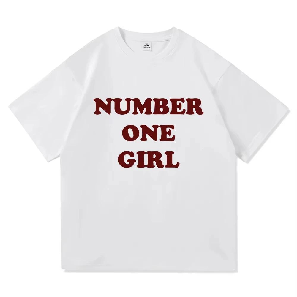 2026 Rosé New Album Number One Girl Same T Shirt Men Women Clothing Harajuku Tops Y2k Unisex High Quality Tees Graphic Clothes
