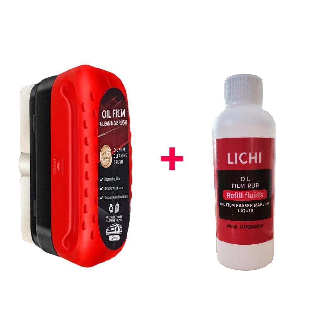 120ml Automotive Car Oil Film Cleaning Brush Car Glass Oil Film Cleaner Hydrophobic Windshield Oil Film Remover for Car Window