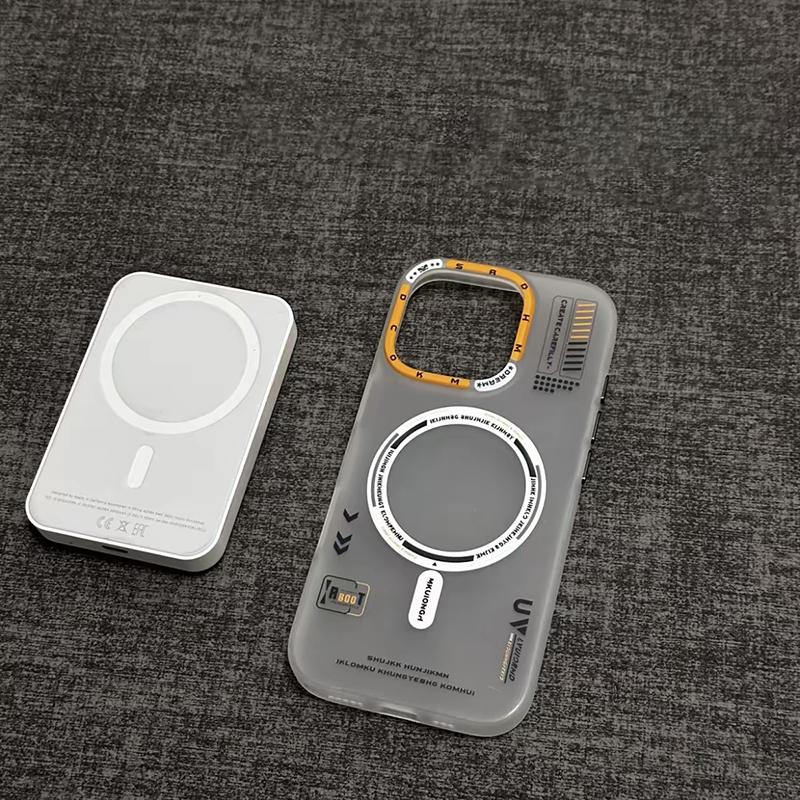 Матовый Магнитный Чехол для Телефона для iPhone 16 Pro 15 13 14 Pro Max Magsafe Беспроводная Зарядка Матовая Задняя Панель Металлическая Рамка для Камеры Кнопки Чехол