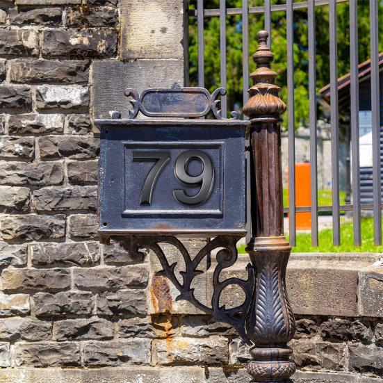 3D House Number Self-Adhesive Simple Installation 0-9 Modern Street Door Home Address Number Mailbox Sign